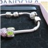 Image 5 : PANDORA bracelet with 6 charms in a PANDORA box
