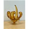 Image 1 : Chalet / Lorraine Canadian Art Glass Centre Piece - Approx: 11"T 9"W