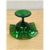 Image 5 : Fenton? Carnival Glass Ruffled Edge Pedestal Dish - Approx: 6.5"W 4.5"T