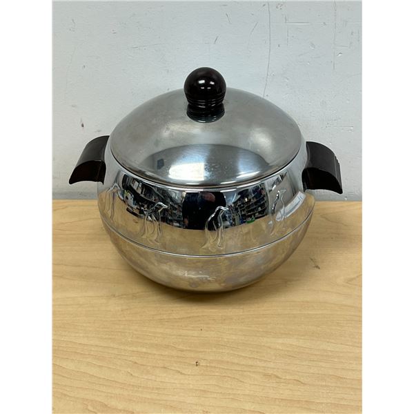 Vintage Chrome Deco Westbend Penguin Cold / Hot Server