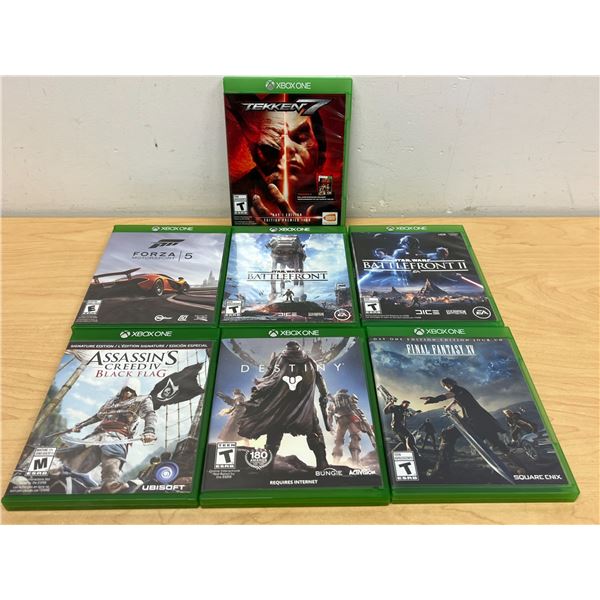 7 Complete Microsoft XBOX ONE Games - see all photos for details