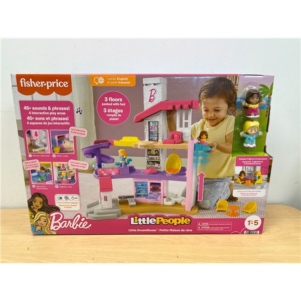 Barbie Play Set By Fisher Price Little People Dream House - looks new, see all photos.