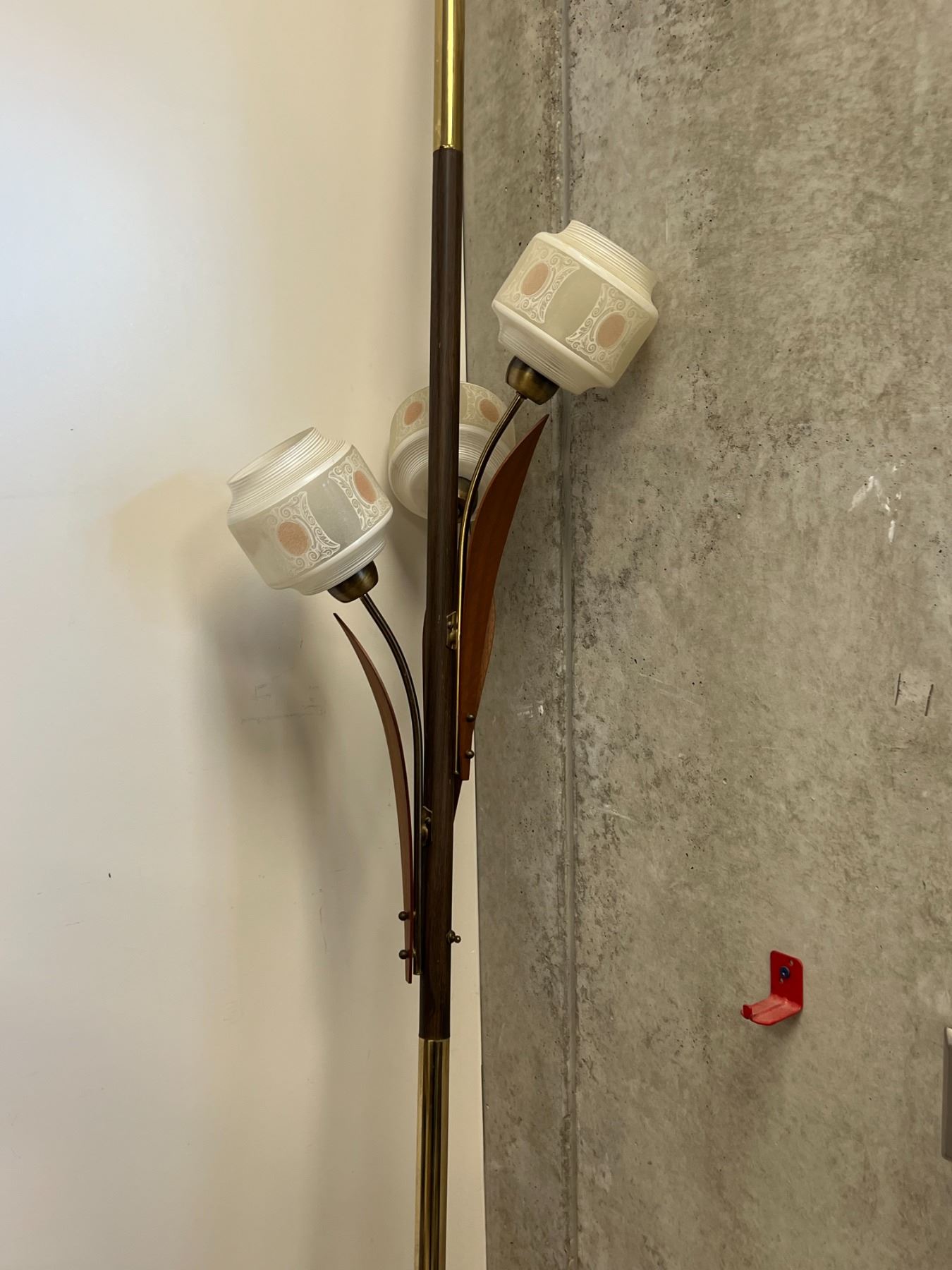 AS IS Mid Century Pole Lamp - Missing the base pole and the cord end ...