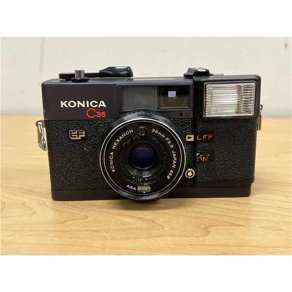 Vintage Konica C35 EF Film Camera - not tested, see all photos