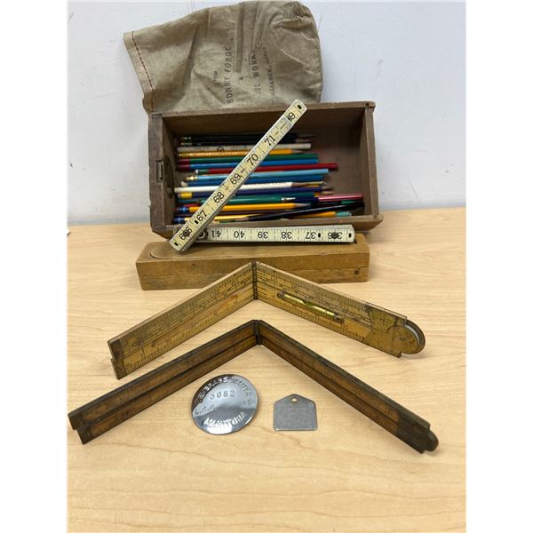 Vintage Rulers / Pencils / Pencil Case & more (see all photos)
