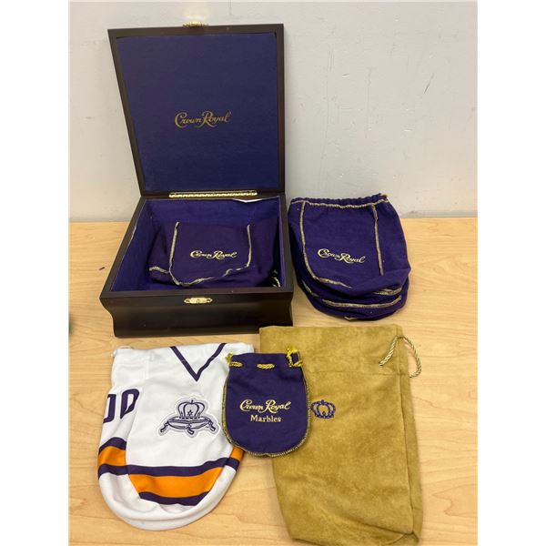 Crown Royal Purple Bags / Storage Box & more - see all photos