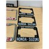 Image 4 : Vintage Metal & Plastic License Plate Brackets - car and motorcycle