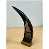Image 4 : 2 Figural Carved Horns - taller approx: 12.5"