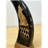 Image 5 : 2 Figural Carved Horns - taller approx: 12.5"