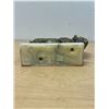 Image 5 : Metal Bison on Stone Base 8"W 6.25"T
