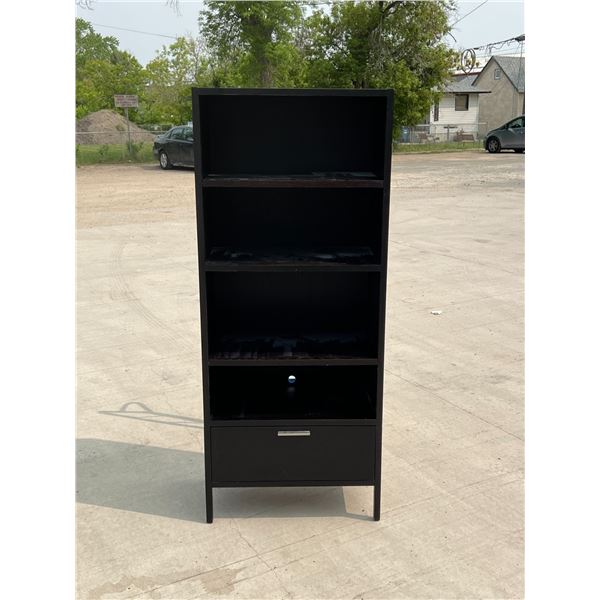 Good Quality Baronet Canadian Open Shelf with bottom Drawer Approx: 30x16 & 72"T