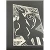 Image 3 : Unusual Abstract Art Piece - Smaller Frame approx: 10.25x12.25"