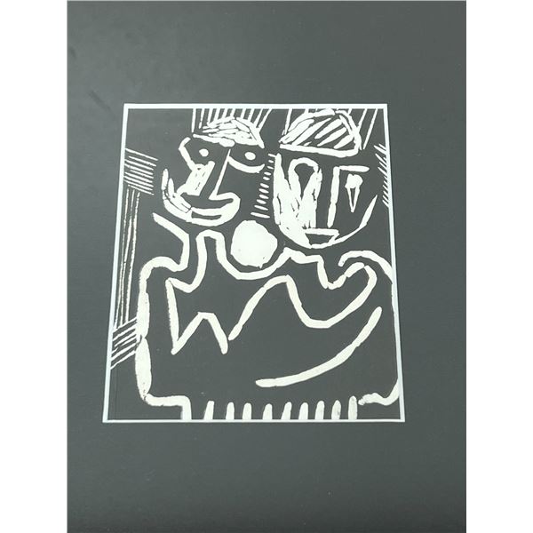 Unusual Abstract Art Piece - Smaller Frame approx: 10.5x9.5"