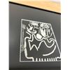 Image 3 : Unusual Abstract Art Piece - Smaller Frame approx: 10.5x9.5"
