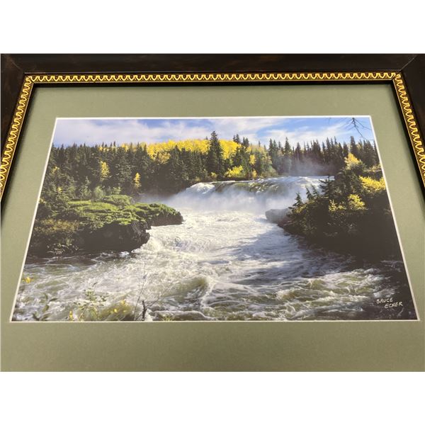 Pisew Falls - Bruce Ecker Frame approx: 13x15"