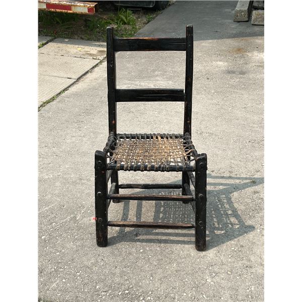 Primitive Side Chair - sits low, fairly sturdy overall - see all photos