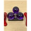 Image 2 : 3 Lucite Candle Holders