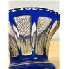 Image 2 : Cobalt Blue Crystal Vase 8.25"T 6"W
