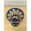Image 5 : Cobalt Blue Crystal Vase 8.25"T 6"W