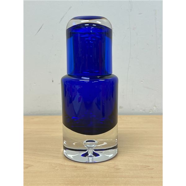 Cobalt Blue Decanter / Glass Combo 8.5"T