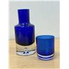 Image 2 : Cobalt Blue Decanter / Glass Combo 8.5"T