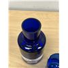 Image 3 : Cobalt Blue Decanter / Glass Combo 8.5"T