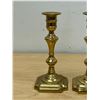 Image 2 : Pair Brass Candle Stick Holders 7.25"