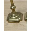 Image 5 : Pair Brass Candle Stick Holders 7.25"