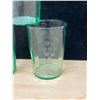 Image 2 : 3 Etched Depression Glass Drink Glasses 3.75"