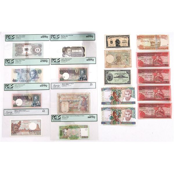Africa…..., ca.1938 to 2015, Issued Banknote Assortment.