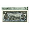 Image 3 : Dominion of Canada, 1912, $5 High Grade Issued Banknote