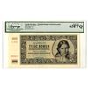 Image 1 : Czechoslovakia. Narodni Banka Ceskoslovenska, 1945, Issued Banknote.