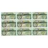 Image 1 : Guernsey. British Administration of the State of Guernsey, ND (1991), Issued Group of 9 Banknotes.