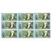 Image 2 : Guernsey. British Administration of the State of Guernsey, ND (1991), Issued Group of 9 Banknotes.