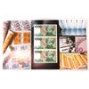 Image 1 : Bank of Israel, 1983, Uncut Sheet of 3 Banknotes with Commemorative Folder