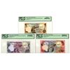 Image 1 : Malta. Bank Centrali ta' Malta, L.1967 (1979), Collector Series Specimen Banknote Trio Including "To