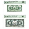 Image 1 : Peru. Banco Central de Reserva, 1958 and 1964, Issued Banknote Pair, The 5 Soles is the "Top Pop" fo