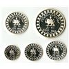 Image 1 : Iran. Empire of Iran, 1971, 2500th Anniversary Commemorative Five Coin Silver Proof Set with Origina