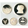 Image 2 : Iran. Empire of Iran, 1971, 2500th Anniversary Commemorative Five Coin Silver Proof Set with Origina
