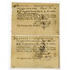 Image 1 : CT. Connecticut Pay-Table Office, 1781 Tax Warrant Pair Payable in Lawful Silver Money