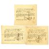 Image 1 : CT. Connecticut Pay-Table Office, 1782, Tax Warrant Trio.