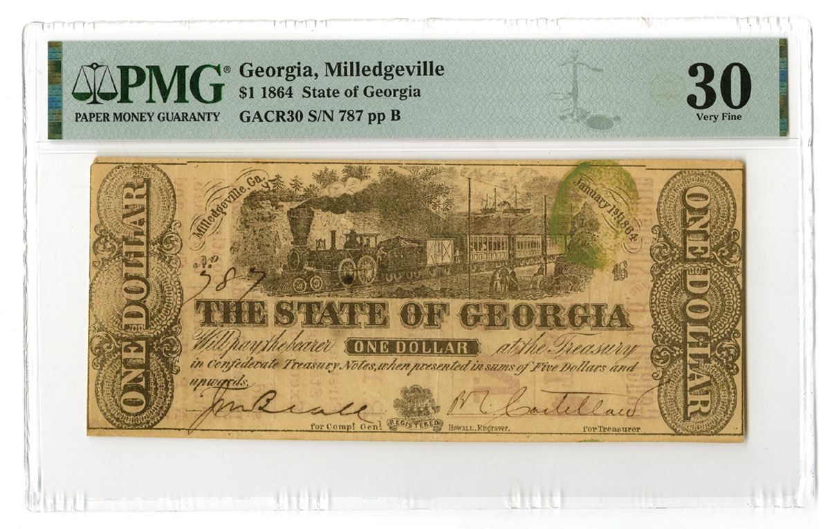 GA. State of Georgia, 1864, Issued