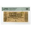 Image 1 : GA. State of Georgia, 1864, Issued "Steamship & Railroad" Advertising Obsolete Banknote.