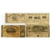 Image 1 : GA., NC. State of North Carolina and Georgia, 1862 to 1866, Issued Banknote Quartet.