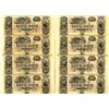Image 1 : LA. Canal Bank, ND (1840-50s), 2 Uncut Sheets of 4 $10 Obsolete Banknotes.