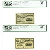Image 1 : MD. Eaton & Burnett's Business College Bank, May 1, 1878, Issued Banknote Pair.
