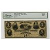 Image 1 : PA. Bank of Montgomery County, January 2, 1865, Obsolete Banknote.