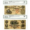 Image 1 : RI. Bank of the Republic and Pocasset Bank, 1855 and 1859, Issued Obsolete Banknote Pair.