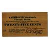 Image 1 : WA. Tenino, Washington, 1932, 25 Cent Wooden Depression Scrip