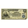 Image 1 : NY. Peoples National Bank of Hoosick Falls, New York, $10 PB, Series of 1902, Ch# 5874, Issued Bankn